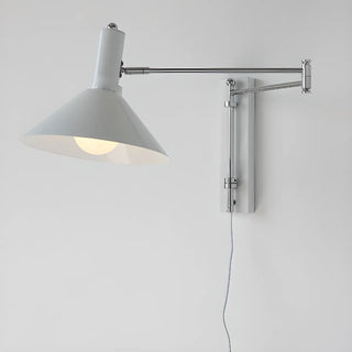 Simple Red Cone Metal LED Swing Arm Wall Sconce Zawala Image - 8