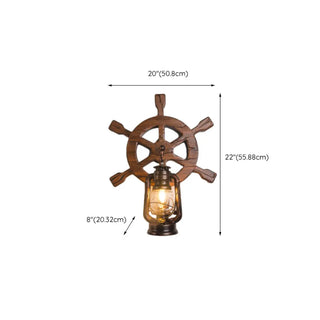 Rustic Wood Backplate Mason Jar LED Wall Sconce Zawala Image - 16