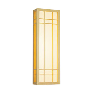 Japanese Inspired Box Wooden Grid LED Wall Sconce Zawala Image - 10
