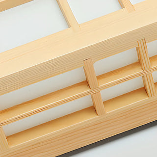 Japanese Inspired Box Wooden Grid LED Wall Sconce Zawala Image - 16