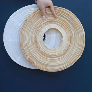 ZOWALA - Japanese Style Beige Paper Akari Floor Lamp Image - 4