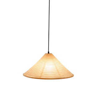 ZOWALA - Japanese Cone Paper Dining Room White Pendant Light Image - 6