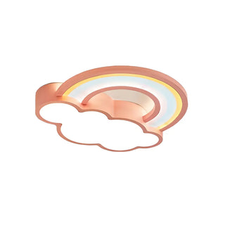 Adorable Cloud Rainbow LED Flush Mount Ceiling Light Zawala Image - 11