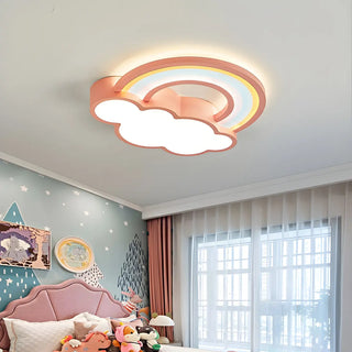 Adorable Cloud Rainbow LED Flush Mount Ceiling Light Zawala Image - 4