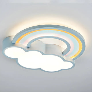 Adorable Cloud Rainbow LED Flush Mount Ceiling Light Zawala Image - 8