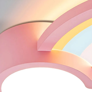 Adorable Cloud Rainbow LED Flush Mount Ceiling Light Zawala Image - 9