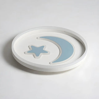 Kids Room Circle Moon Star Flush Mount Ceiling Light Zawala Image - 15