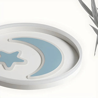 Kids Room Circle Moon Star Flush Mount Ceiling Light Zawala Image - 17