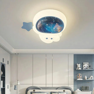 Kids Room Astronaut Dimmable LED Flush Mount Light Zawala Image - 1