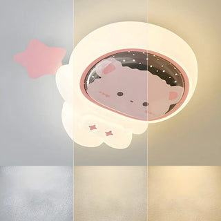 Kids Room Astronaut Dimmable LED Flush Mount Light Zawala Image - 10