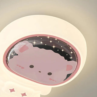 Kids Room Astronaut Dimmable LED Flush Mount Light Zawala Image - 14