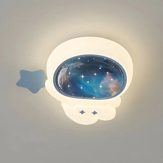 Kids Room Astronaut Dimmable LED Flush Mount Light Zawala Image - 16