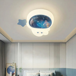 Kids Room Astronaut Dimmable LED Flush Mount Light Zawala Image - 3