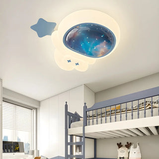 Kids Room Astronaut Dimmable LED Flush Mount Light Zawala Image - 5