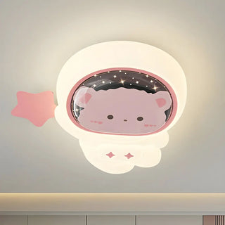 Kids Room Astronaut Dimmable LED Flush Mount Light Zawala Image - 6