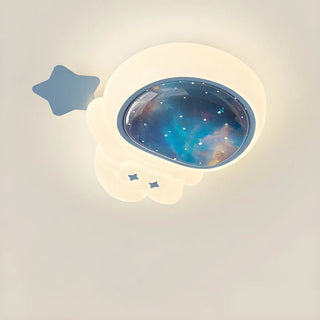 Kids Room Astronaut Dimmable LED Flush Mount Light Zawala Image - 7