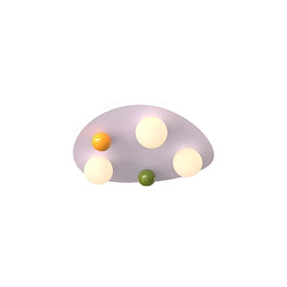 Kids Room Blue Cloud Flush Mount Ceiling Light 6-Light Zawala Image - 11
