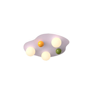 Kids Room Blue Cloud Flush Mount Ceiling Light 6-Light Zawala Image - 15