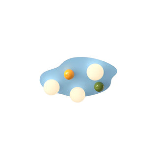 Kids Room Blue Cloud Flush Mount Ceiling Light 6-Light Zawala Image - 7