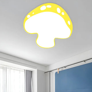 ZOWALA - Kids Blue Mushroom LED Flush Mount Light Image - 4
