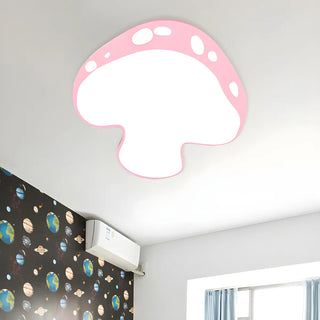 ZOWALA - Kids Blue Mushroom LED Flush Mount Light Image - 7