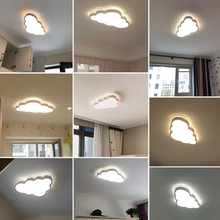 ZOWALA - Kids Cloud Dimmable Acrylic Flush Mount Light Image - 3
