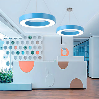 Colorful Circular Pendant Light for Playroom Kids Room Zawala Image - 5