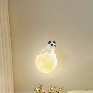 Cute Bear White Acrylic Children Room Pendant Light Zawala Image - 9