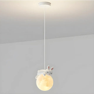 ZOWALA - Cute Bear Globe Kids Children Room Pendant Light Image - 10