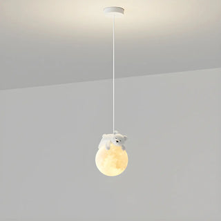 ZOWALA - Cute Bear Globe Kids Children Room Pendant Light Image - 7