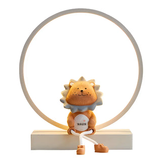 Simple Angel Design Circular LED  Night Table Lamp Zawala Image - 16