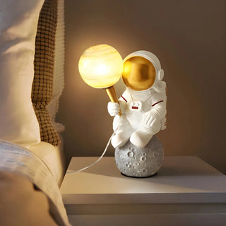 Creative Astronaut Ceramic Table Lamp for Bedroom Zawala Image - 3