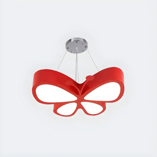 ZOWALA - Butterfly Acrylic Kids Room Yellow Medium LED Chandelier Image - 9