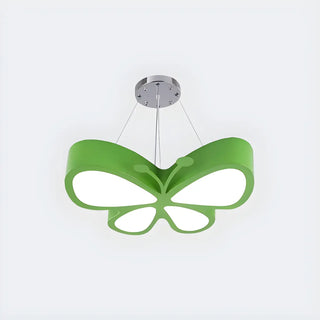 ZOWALA - Butterfly Acrylic Kids Room Yellow Medium LED Chandelier Image - 11