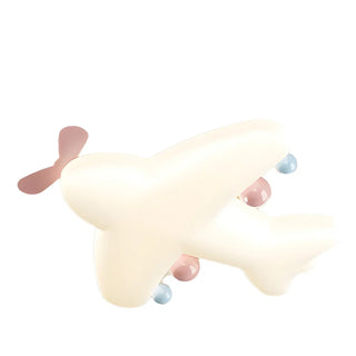 Kids Adorable Pink Airplane Resin LED Flush Mount Light Zawala Image - 10