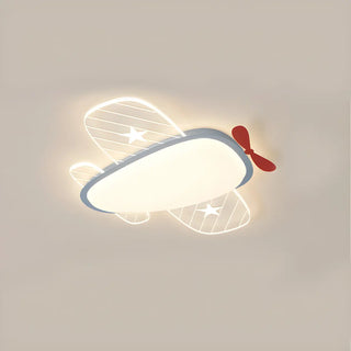 ZOWALA - Kids Bedroom Airplane LED Flush Mount Ceiling Fixture Image - 11