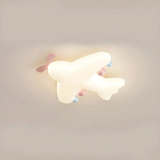 ZOWALA - Kids Bedroom Airplane LED Flush Mount Ceiling Fixture Image - 4