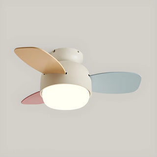 Kids Room Mini Colorful 3 Blade Ceiling Fan With Light Zawala Image - 10