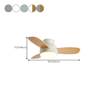 Kids Room Mini Colorful 3 Blade Ceiling Fan With Light Zawala Image - 15