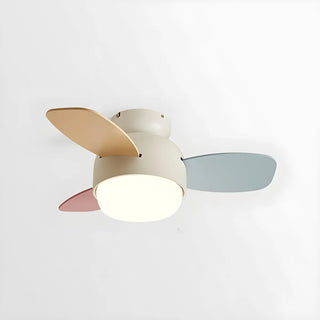 Kids Room Mini Colorful 3 Blade Ceiling Fan With Light Zawala Image - 4