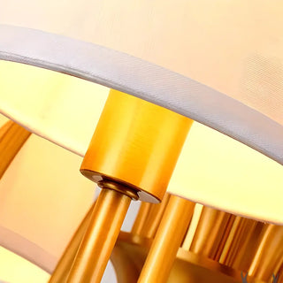 ZOWALA - Multi-Color Resin Cylinder Fabric Kids Room Chandelier Image - 9