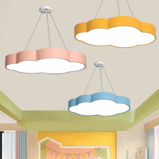 ZOWALA - Modern Cloud Pendant Light for Kids Room, Colorful Image - 8