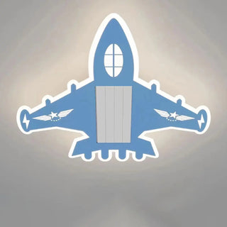 KIds Room Airplane Remote Dimming Flush Mount Fan Light Zawala Image - 25