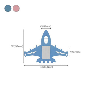 KIds Room Airplane Remote Dimming Flush Mount Fan Light Zawala Image - 29
