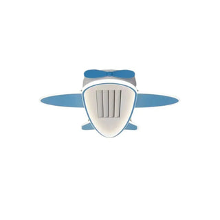 KIds Room Airplane Remote Dimming Flush Mount Fan Light Zawala Image - 7