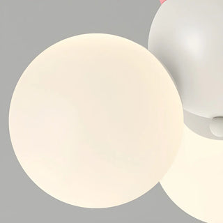 ZOWALA - Pink Crown Metal 3-Light Mini Kids Room Chandelier Image - 10