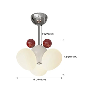 ZOWALA - Pink Crown Metal 3-Light Mini Kids Room Chandelier Image - 12