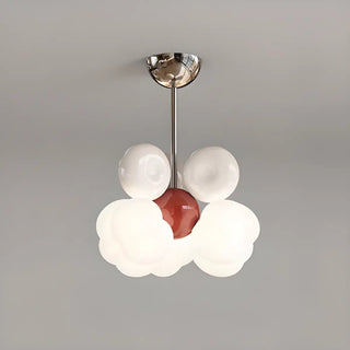 ZOWALA - Bowknot Resin Kids Room Pink Red Small LED Chandelier Image - 11