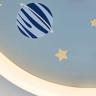 ZOWALA - Unicorn Pink LED Flush Mount Ceiling Light Kids Room Image - 8