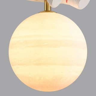 ZOWALA - Creative Kids Children Room Moon Astronaut Pendant Light Image - 11